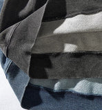 American Round Neck Hoodie Men's Heavy Water Washed Long Sleeved Top