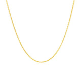 14k Yellow Gold Round Cable Link Chain 1.1mm