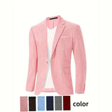 Mens Korean-style Slim-fit Single-breasted Casual Blazer