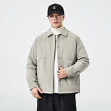 New Autumnwinter Mens Lapel Coatsimple And Warm
