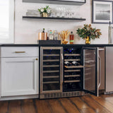 Edgestar 30-Inch Wide 56 Bottle Capacity Built-In French Door Wine Cooler With Door Locks [CWR5631FD] (SAK56381)