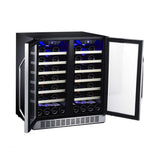 Edgestar 30-Inch Wide 56 Bottle Capacity Built-In French Door Wine Cooler With Door Locks [CWR5631FD] (SAK56381)