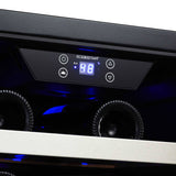 Edgestar 30-Inch Wide 56 Bottle Capacity Built-In French Door Wine Cooler With Door Locks [CWR5631FD] (SAK56381)