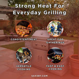 Edgestar 60K BTU 30-Inch Built-In Grill Kit With Insulated Jacket And Double Access Doors [GRL300IBKIT] (SAK82568)