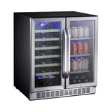 Edgestar 30" Wide 28 Bottle Built In Dual Zone Beverage Center With 86 Can Capacity (SAK35972)