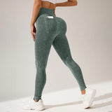 Athletic Outdoor Pocket Leggings For Fitness And Yoga