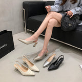 Women Woven Block Heel Mary Janes, 2026 New Summer Elegant Fashion Commuter High Heel Sandals, Versatile Daily Single Shoes