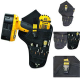 Heavy Duty Drill Holster Tool Belt Pouch Bit Holder Hanging Waist Bag Drill Tool