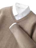 V-neck Cashmere Sweater Loose Fit Extra Thick