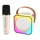 KP-K02 Best-Selling Portable Bluetooth Speaker With Wireless Karaoke Microphone Home Outdoor Use RGB Ambient Lighting In Stock