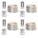 Waterproof Bedroom Remote Control New Year Light Outdoor Battery Box Light Curtain Holiday Wedding Hook Color Lighting Chain