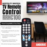Anderic Substitute for RCA RCRHM02BR 2-Device Universal Remote Control [RRHC100]