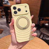 Wavy-pattern Liquid Silicone Phone Case