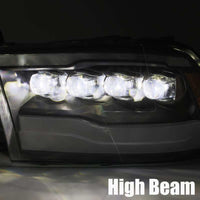 AlphaRex 09-18 Ram Truck NOVA-Series LED Projector Headlights Alpha-Black