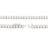 6.85ct Moissanite Tennis Necklace Sterling Silver