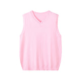 Fashionable V-neck Pullover Knit Vest For Early Spring