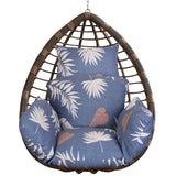 Egg Chair Hanging Basket Seat Soft Cushion with Headrest