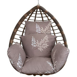 Egg Chair Hanging Basket Seat Soft Cushion with Headrest
