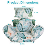 Egg Chair Hanging Basket Seat Soft Cushion with Headrest