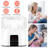 Electric Baby Milk Bottle Warmer Fit with 4 Heating Modes Adjustable Temperature Display Screen
