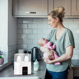 Electric Baby Milk Bottle Warmer Fit with 4 Heating Modes Adjustable Temperature Display Screen