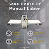 Commercial Electric 110V Foldable Stainless Steel Dough Sheeter (SAK59273)