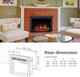 Electric Fireplace Insert Adjuatble Flame Colors 936A,939A,936BXB,939BXB