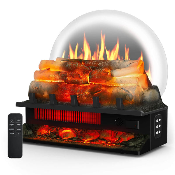 Electric Fireplace Log Heater with Infrared Flames L360CP