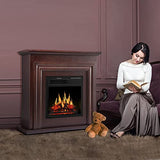 36 Inch Electric Fireplace Mantel Wooden Surround Firebox M1804