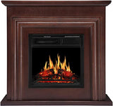 36 Inch Electric Fireplace Mantel Wooden Surround Firebox M1804