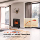 Electric Fireplace Stove Heater with Thermostat Control 520232