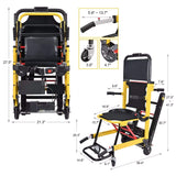 Heavy-Duty Electric Motorized Handicap Elderly EMS Home Stair Climbing Wheelchair Lift, 350LBS [FDA Approved] (SAK54615)