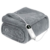 Electric Heated Throw Flannel Heated Blanket