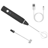 Electric Milk Frother with 2 Whisk Heads