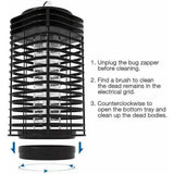 Electric Mosquito Insect Killer Zapper LED Light Fly Bug Trap Pest Control Lamp