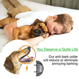 Electric Pet Dog Anti-Bark Training Collar Safe Tone Shock Control Adjustable