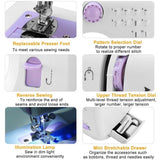 Electric Sewing Machine 12 Stitches with Foot Pedal