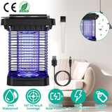 Electric Solar Powered Bug Zapper Lamp IP65 Waterproof for Indoor and Outdoor