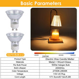 Electric Wax Melt Warmer Lamp Dimmable with 2 GU10 Bulbs 3-7in Adjustable Height 360º Rotatable