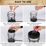 Electric Wax Melt Warmer Vintage Light Bulb