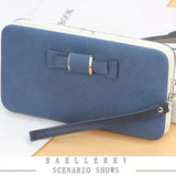 Elegant Bow Decor Phone Wallet