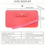 Elegant Bow Decor Phone Wallet