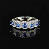 Elegant Copper Ring with Synthetic Cubic Zirconia