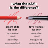 e.l.f. Cream Glide Lip Liner, Highly-Pigmented Pencil For Shaping & Sculpting Lips, Semi-Matte Finish, Vegan & Cruelty-Free, Mauve Aside