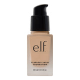 e.l.f. Flawless Satin Foundation, Lightweight & Medium Coverage, Semi-Matte Finish, Vegan & Cruelty-Free, Pearl, 0.68 Fl Oz (20mL)
