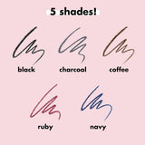 e.l.f. No Budge Retractable Eyeliner, Creamy, Ultra-Pigmented & Waterproof, Creates Bold & Defined Lines, Vegan & Cruelty-Free, Black