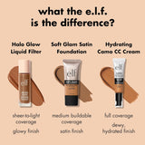 e.l.f. Soft Glam Foundation, Medium Coverage, Long-Lasting & Buildable Foundation For A Smooth, Satin Finish, Vegan & Cruelty-Free, 20 Light Cool