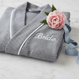 Knee-Length Waffle Robe for Women