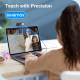 EMEET 1080P Webcam with Microphone, C960 Web Camera, 2 Mics, 90° FOV, USB Type-A & A-to-C Adapter, Plug&Play Computer Camera for Online Calling/Conferencing, Zoom/Teams/Facetime/YouTube, 2025 Version