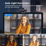EMEET 1080P Webcam with Microphone, C960 Web Camera, 2 Mics, 90° FOV, USB Type-A & A-to-C Adapter, Plug&Play Computer Camera for Online Calling/Conferencing, Zoom/Teams/Facetime/YouTube, 2025 Version